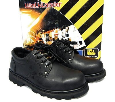 英國Walklander 工作鞋靴 歐盟認證 固特異GOODYEAR鋼頭鞋防刺穿 安全鞋 特種部隊用CAT系 黑色