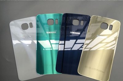 Samsung S6電池蓋（背蓋），有金色、白色、深藍色、天空藍四種顏色，電池蓋都有附背膠