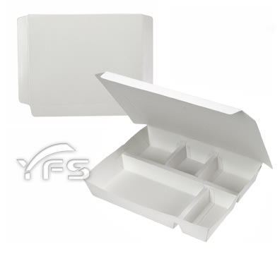 上下五格紙餐盒(空白) (點心 外帶 外食 自助餐 紙製)