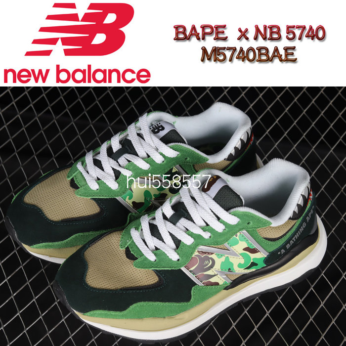 柔らかい 【新品未使用】23.5 BAPE®×NEW BALANCE 5740 グリーン | www