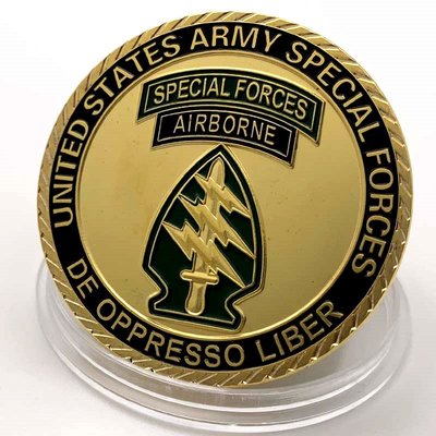 特價！現貨 美國空軍部隊徽章鍍金紀念章 收藏幣金幣硬幣幸運紀念幣
