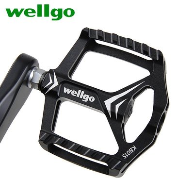 wellgo維格自行車腳踏板軸承通用一對防滑鋁合金腳蹬山地車配件正品精品 促銷 正品 夏季