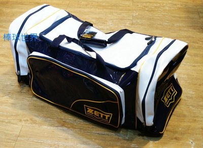 棒球世界 全新ZETT 本壘板金標大型遠征袋 BAT715 深藍色