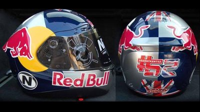【魔速安全帽】NITEK P1 Red Bull #52 紅牛 全罩式安全帽 頂級碳纖維 彩繪 選手帽 輕量化