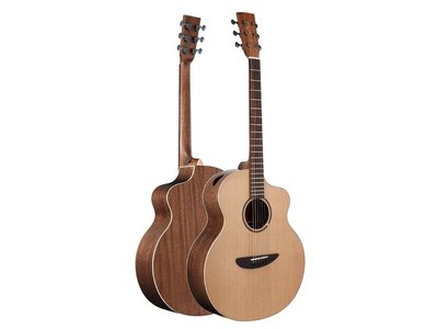【陸比音樂．實體店】L.Luthier - Cofe 41吋實木吉他 單板吉他 桃花心木 側音孔 音色甜美 外觀簡約耐看