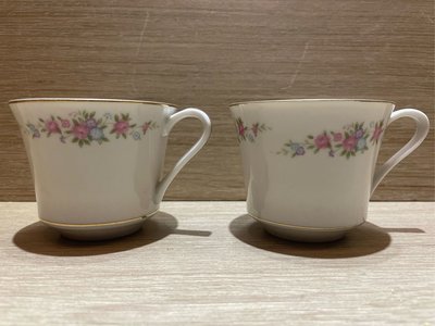 早期大同瓷器咖啡杯 早期咖啡杯 🌺花朵咖啡杯 咖啡杯 二手咖啡杯 （2個一標價）