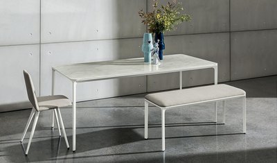 [禾韻美學 ]Sovet Slim Table 復刻陶瓷板訂製餐桌 台灣製造