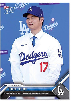 Shohei Ohtani - 2023 MLB TOPPS NOW® Card OS23 大谷披上道奇球衣+郵票兩張一組500含運
