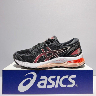 ASICS GEL-NIMBUS 21 女生 黑粉色 舒適 輕量 慢跑鞋 1012A156-002