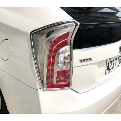 【JR佳睿精品】3.5代 Toyota 豐田 Prius 11-15 鍍鉻 後燈框 尾燈 飾條 電鍍 改裝 精品 百貨