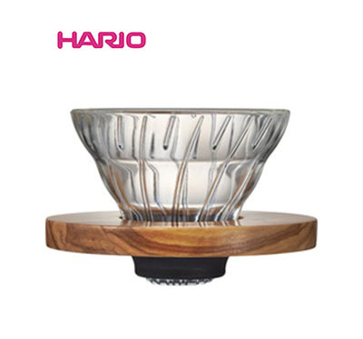 ~✬啡苑雅號✬~日本HARIO V60 01原木玻璃錐型濾杯1-2杯 VDG-01-OV 玻璃濾杯 手沖濾杯 咖啡濾器