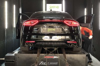 【YGAUTO】FI KIA Stinger GT 2018+ 中尾段閥門排氣管 全新升級 底盤