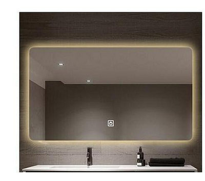 方形智能浴室鏡子壁掛led鏡燈高清防霧發光鏡觸摸屏多功能衛生間鏡化妝鏡