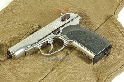 JHS（（金和勝 生存遊戲專賣））銀色回膛版 WG 馬可洛夫 CO2手槍 4456