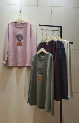 蘋果樹2館 韓國服飾~CLOTH &amp; COOK背影女孩棉T 毛巾布
