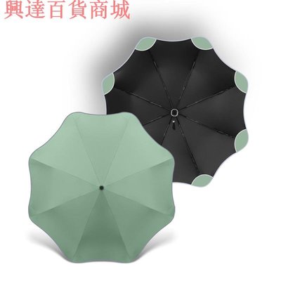 三折自動圓角雨傘 創意花型摺疊雨傘 8骨三折傘 自動摺疊傘 晴雨傘 遮陽傘 摺疊雨傘 自動雨傘 傘內有反光條
