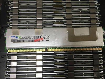 三星原裝 32G 4RX4 PC3L-12800L DDR3 1600 LRDIMM 伺服器記憶體條