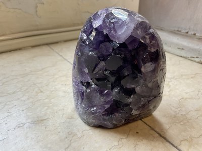 302、烏拉圭、深紫水晶 晶洞擺飾、收藏、約0.51公斤