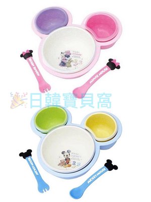 日本製 迪士尼 米奇 米妮 餐盤餐具組 餐具組 餐盤組 兒童餐具 學習餐具 彌月送禮 滿月禮物