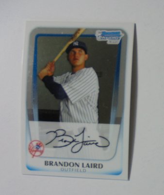 2011 Bowman Chrome 1st RC BCP214 Brandon Laird