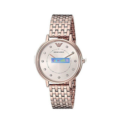 熱款直購#EMPORIO ARMANI 亞曼尼手錶 AR11062 鋼帶石英腕錶 簡約時尚優雅女士手錶 歐美