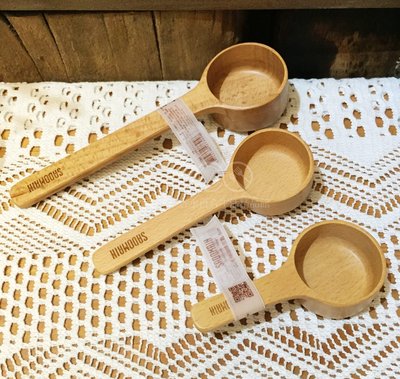 ?現貨?仙德曼山毛櫸咖啡豆匙12cm 奶粉匙 原木匙 原木豆匙 咖啡匙