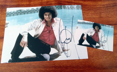 Michael Jackson 邁克爾杰克遜 親筆簽名照片 印刷版0 3