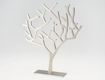 ＊設計款＊不鏽鋼大珠寶樹，金屬色澤，工藝質感獨樹一格，實厚5mm，強力質感，亦可直接作家中擺飾，置物架、家飾 項鍊架