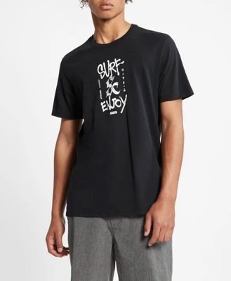 Hurley【M】短袖T恤 Nike Dri-fit SURF&ENJOY Premium 黑色 全新 現貨