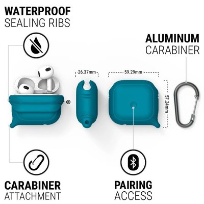 現貨CATALYST Apple AirPods 3 保護收納套 (2色) 防潑水軟殼 耳機殼防刮防塵 內附登山扣