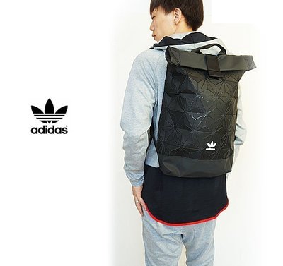 愛迪達 adidas URBAN backpack 限量後背包 書包 菱形立體時尚運動包包 黑色 全新正品