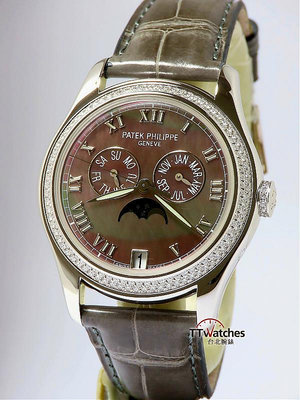 台北腕錶 Patek Philippe 百達翡麗  4936G 女用年曆鑽錶 18k白金 187616