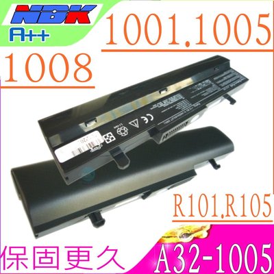 ASUS電池-華碩 EeePC 1001,1005,1005HA,1008HA,1101HA,1001P,1001PX
