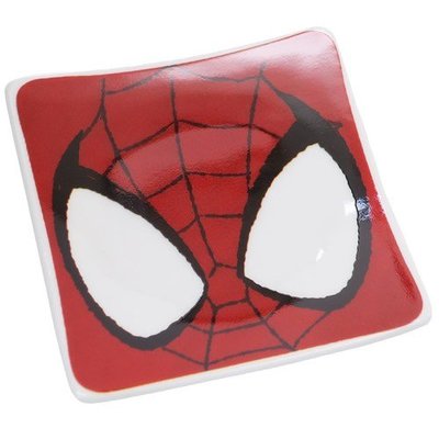 蜘蛛人Spider-Man 小方盤，器皿/碟子/餐桌/碗/湯碗/碟子/盤/小皿，X射線【C250586】