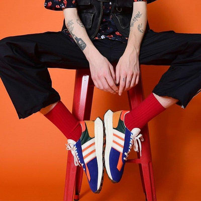 Adidas Originals Retropy Boost “拼色皇家藍白橙綠黃” 爆米花 跑步 慢跑鞋 GW6059[飛凡男鞋]