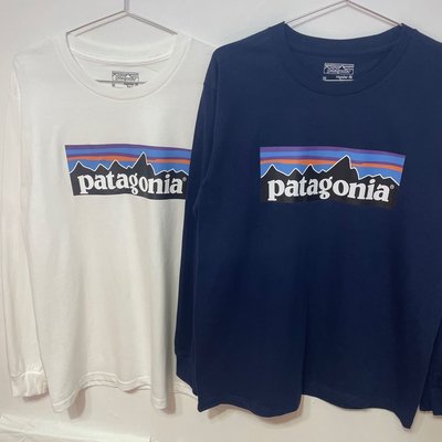 【熱賣精選】 Patagonia棉現貨藍色青少年寬松型普通無領休閑卡通動漫衣服