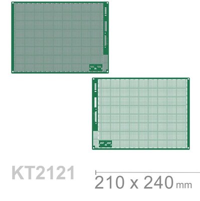 『聯騰．堃喬』KT-2121 210 x 240 mm 單面 83 x 80 孔 FRP  PCB板 萬用電路板