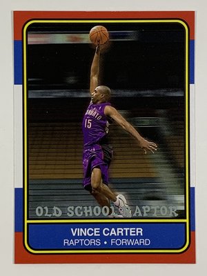 2000-01 Fleer Tradition Old School Vince Carter Raptors (E)