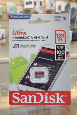【日產旗艦】SanDisk Ultra microSD SDXC 128G 100MB 群光公司貨 手機 高速記憶卡