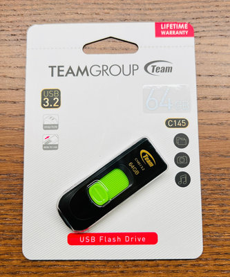 [無底價] TEAM十銓 64GB C145 USB 3.0 伸縮式隨身碟