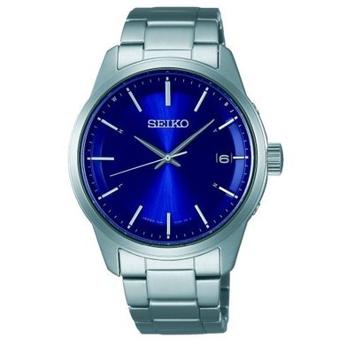 SEIKO SPIRIT時尚太陽能電波腕錶/藍/7B24-0BJ0B(SBTM231J)