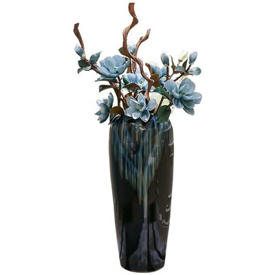 熱銷 現代簡約陶瓷大花瓶擺件客廳落地歐式新中式花瓶插花擺件