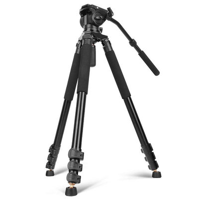 相機三腳架輕裝時代Q680單反攝像機三腳架液壓阻尼云臺婚慶電影相機三角支架