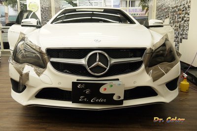 Dr. Color 玩色專業汽車包膜 M-Benz E200 Coupe 車燈保護膜