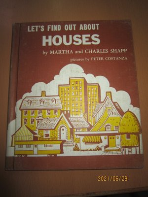 #換新收藏#[GROLIER 出版][LET'S FIND OUT ABOUT HOUSES][1962年]~品項如圖