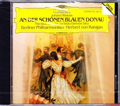 正版 DG4000262 約翰·施特勞斯：藍色多瑙河 進口古典音樂CD