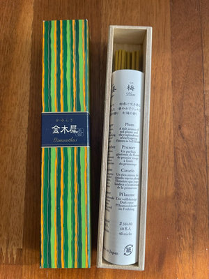 日本香堂線香金木樨，桂花調，還余十五支，連盒出不含香插。加十