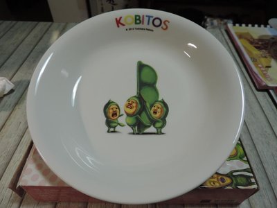 全聯福利中心 KOBITOS 醜比頭植物農場精靈  桃子君屁桃 餐盤 全瓷盤子 全新