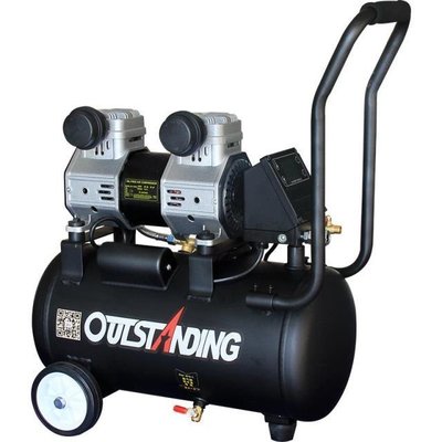 現貨-奧突斯空壓機小型充氣泵木工噴漆裝修高壓打汽220V靜音無油壓縮機-簡約