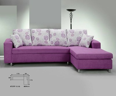 鴻宇傢俱~浪漫玫瑰L型亞麻布沙發~促銷優惠價~台灣製造，可訂色、改尺寸